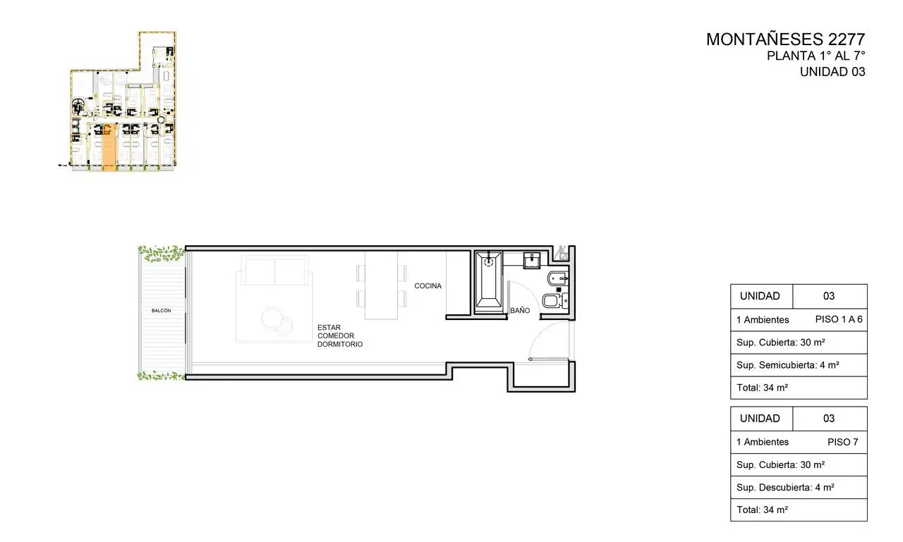 Imagen de la propiedad Montañeses 2277 - 403