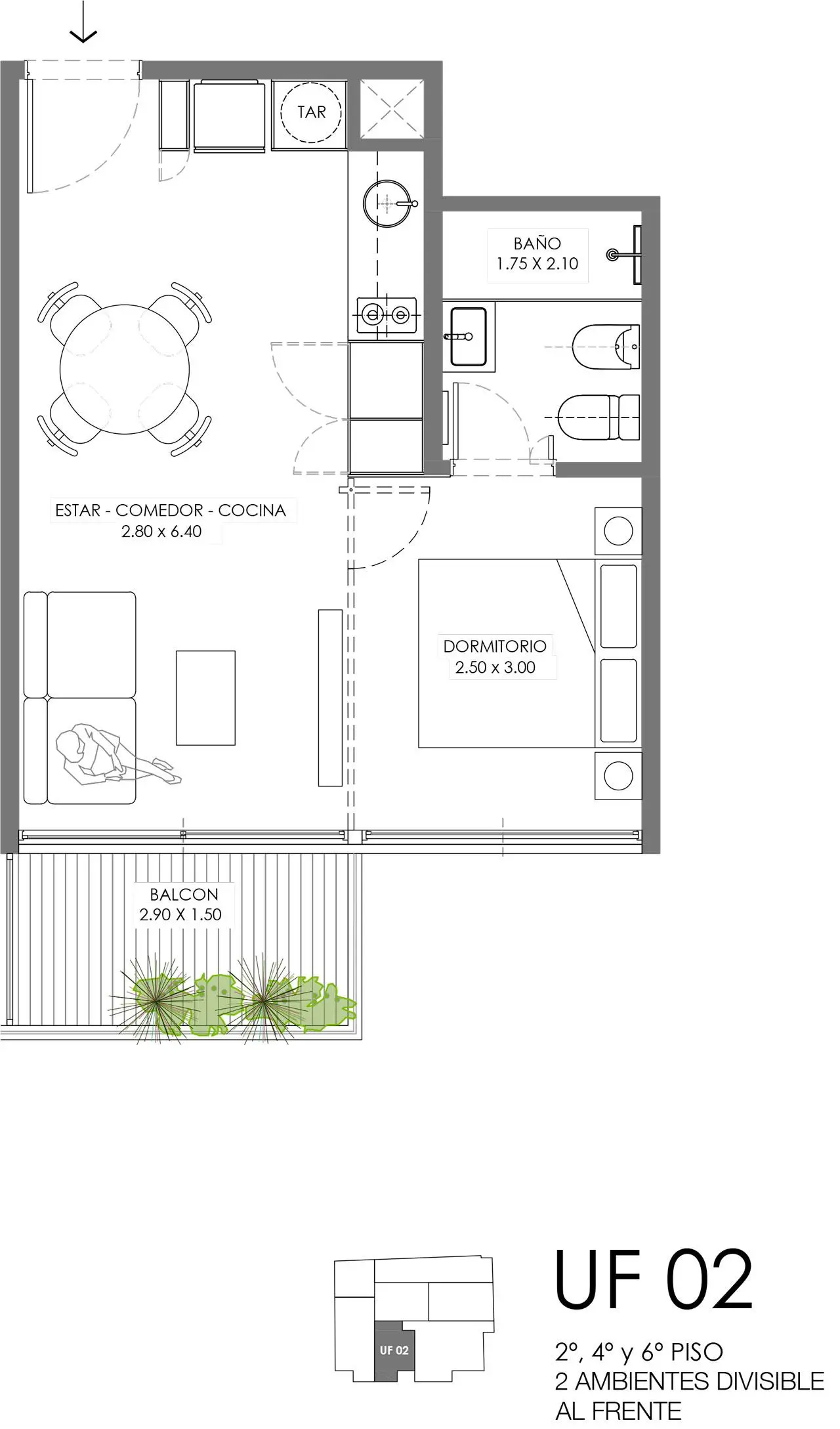 Imagen de la propiedad Céspedes 2518 - 602