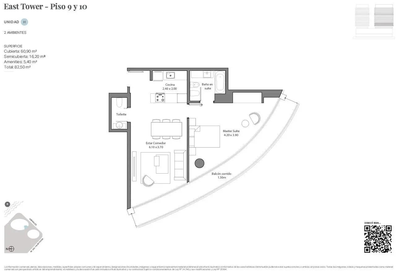 Imagen de la propiedad INFINITY TOWER | Unidad 10H Rio