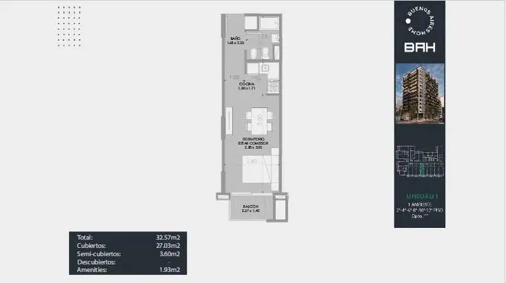 Imagen de la propiedad Av. Corrientes 3401 - 8I