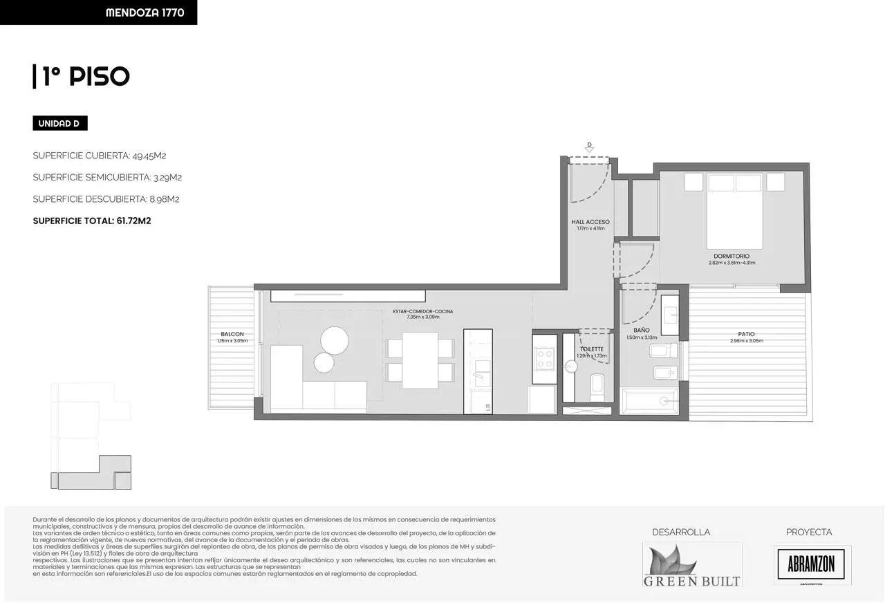 Imagen de la propiedad MENDOZA Y 11 DE SEPTIEMBRE | Unidad 1D