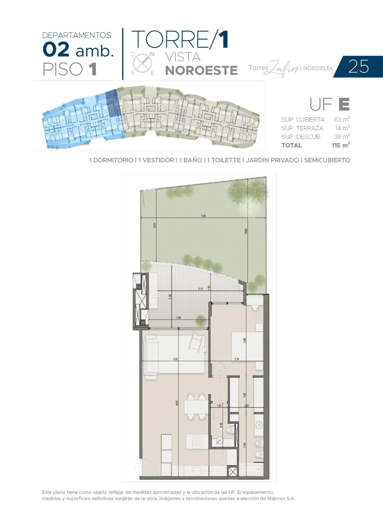 Imagen de la propiedad Zafiro Nordelta - 1E Torre 1