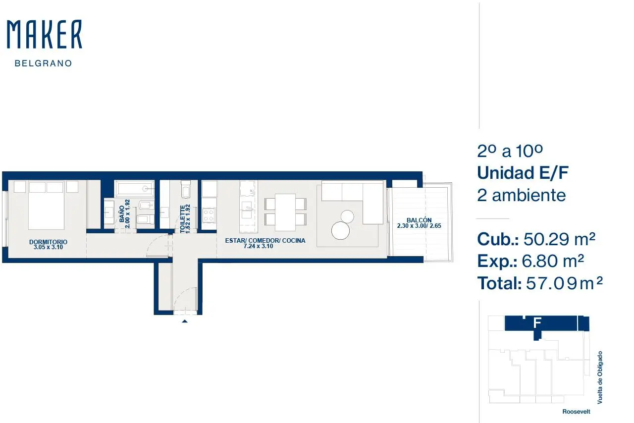 Imagen de la propiedad Vuelta de Obligado 2602 - 7F