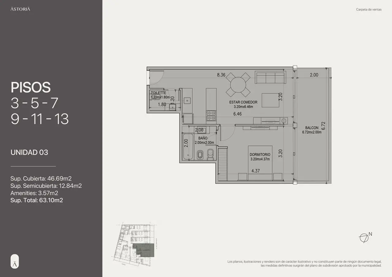 Imagen de la propiedad DESIGN LIBERTADOR RIO | Unidad 303