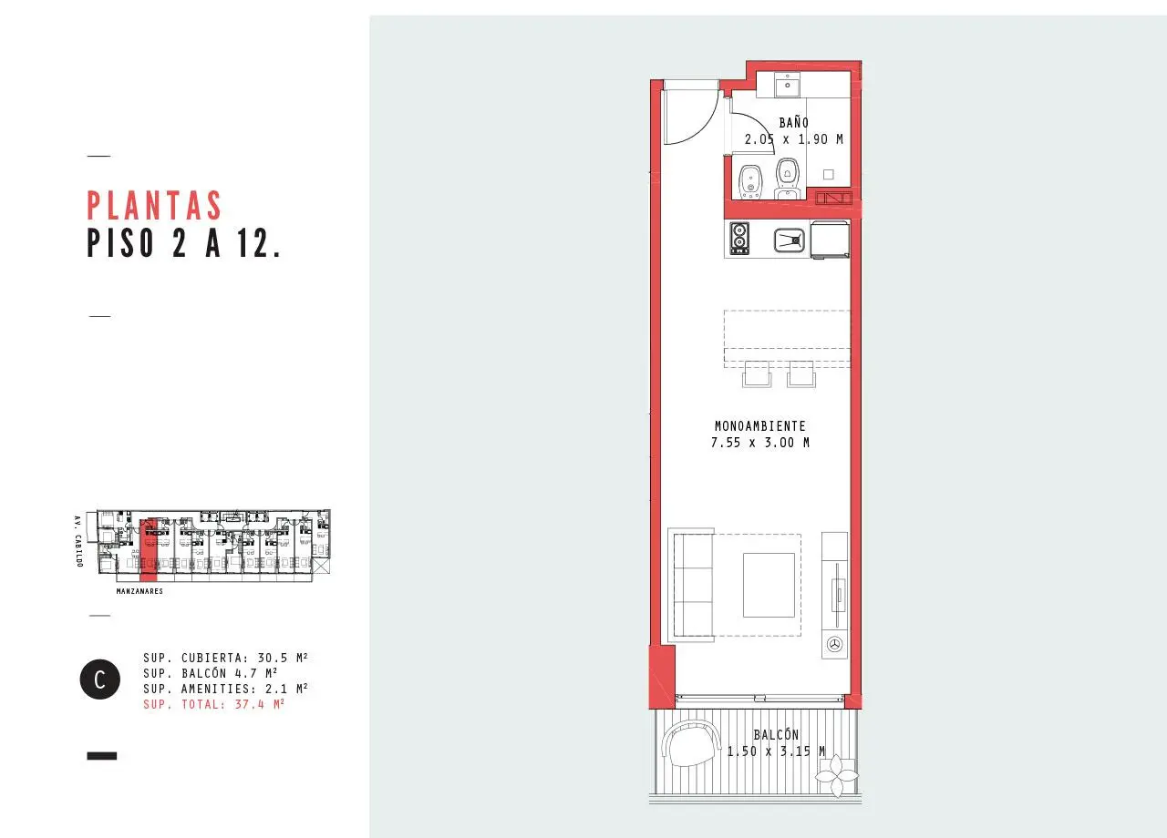 Imagen de la propiedad Manzanares 2373 - 12C