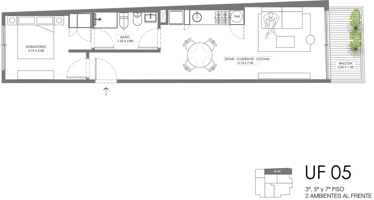 Imagen de la propiedad Céspedes 2518 - 705