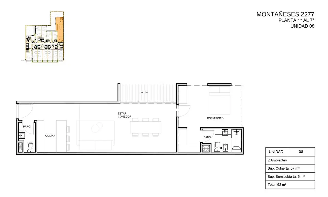 Imagen de la propiedad Montañeses 2277 - 408