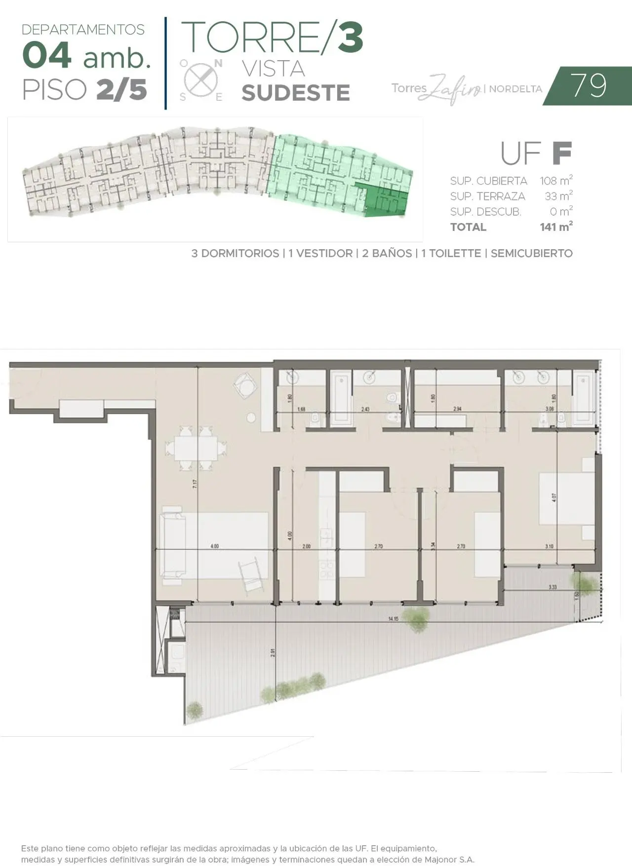 Imagen de la propiedad Zafiro Nordelta - 2F Torre 3