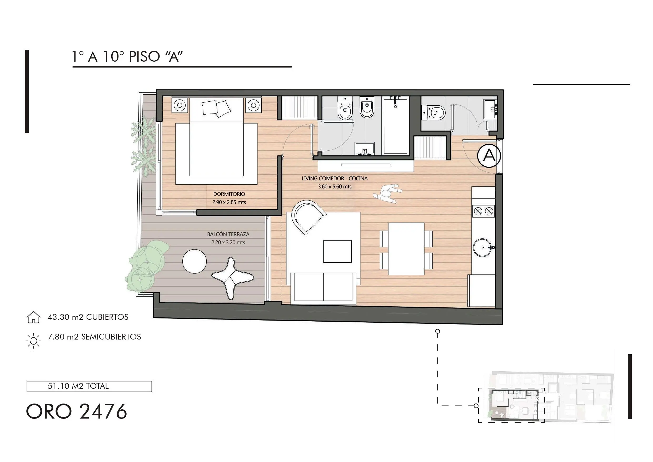 Imagen de la propiedad Oro 2476 - 7A