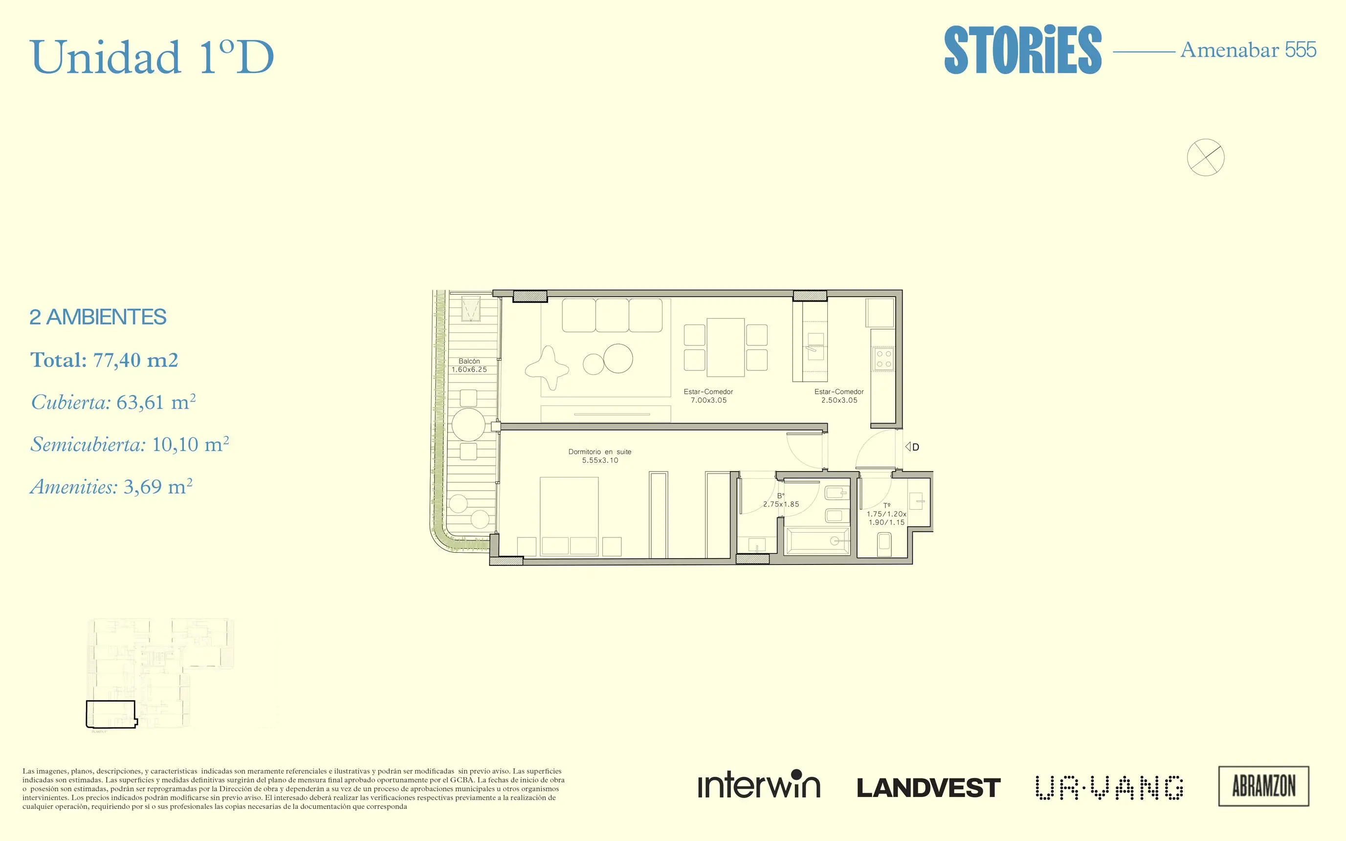 Imagen de la propiedad Amenábar 555 - 1D