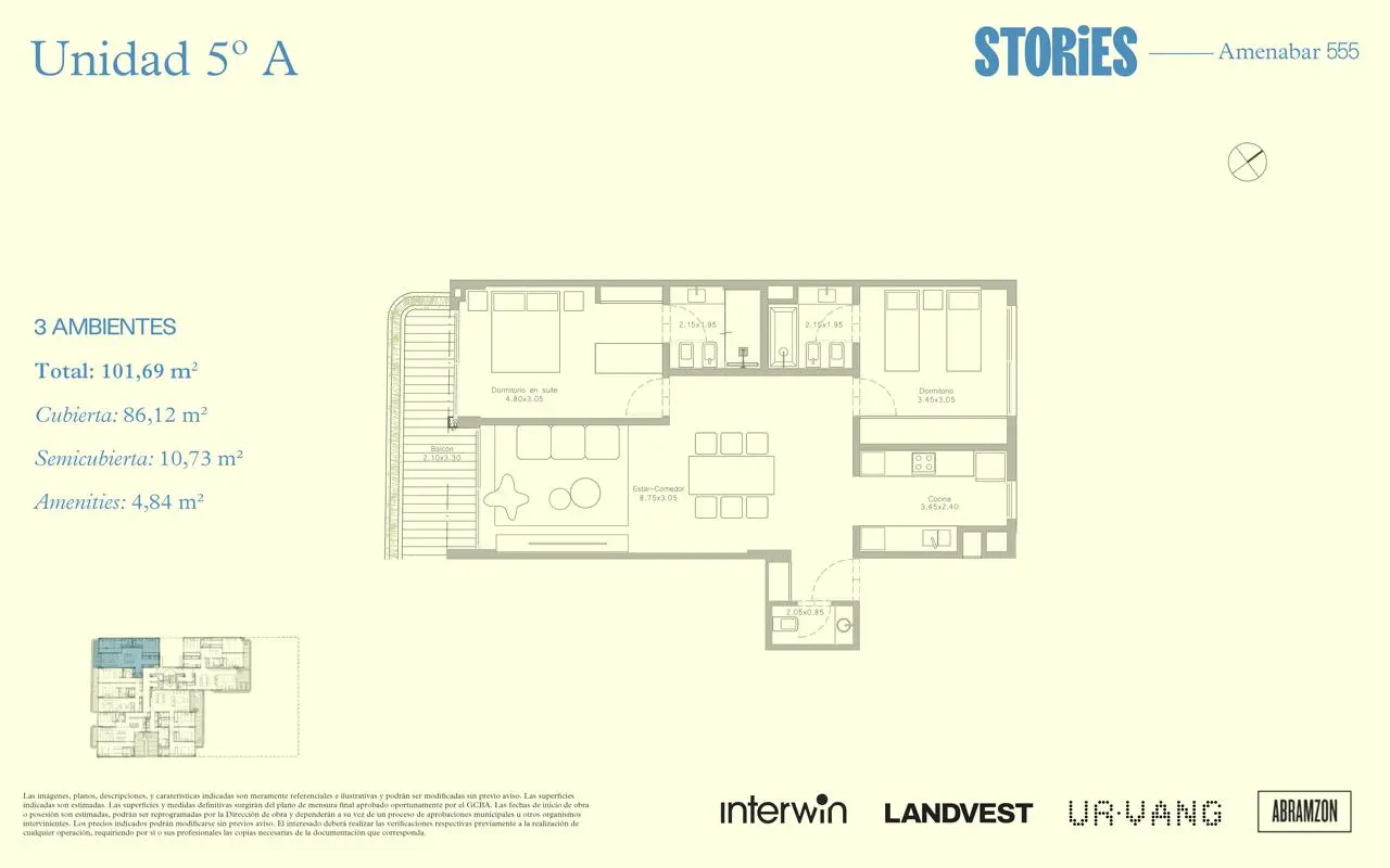 Imagen de la propiedad Amenábar 555 - 5A