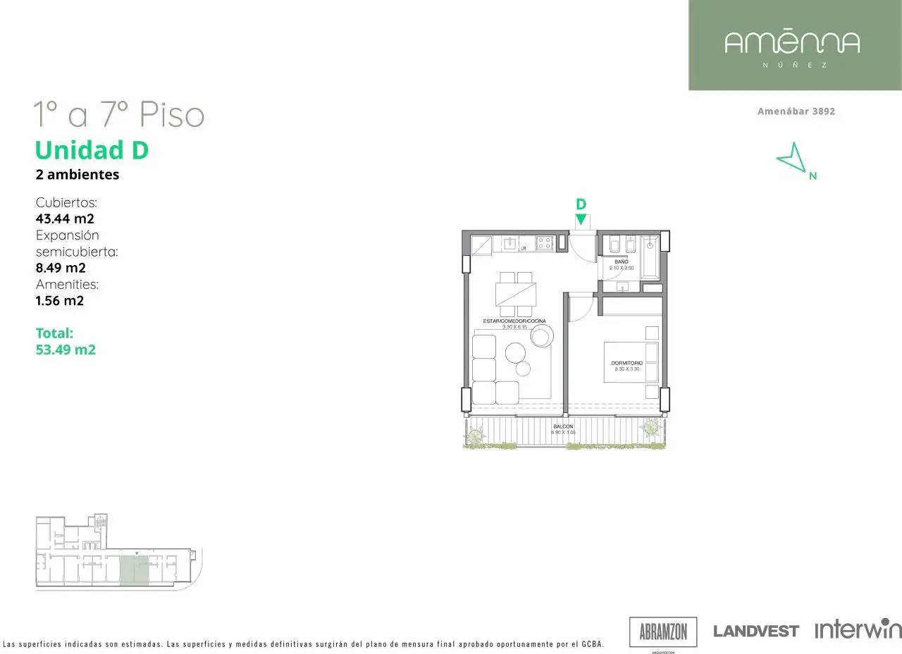 Imagen de la propiedad Amenábar 3892 - 4D