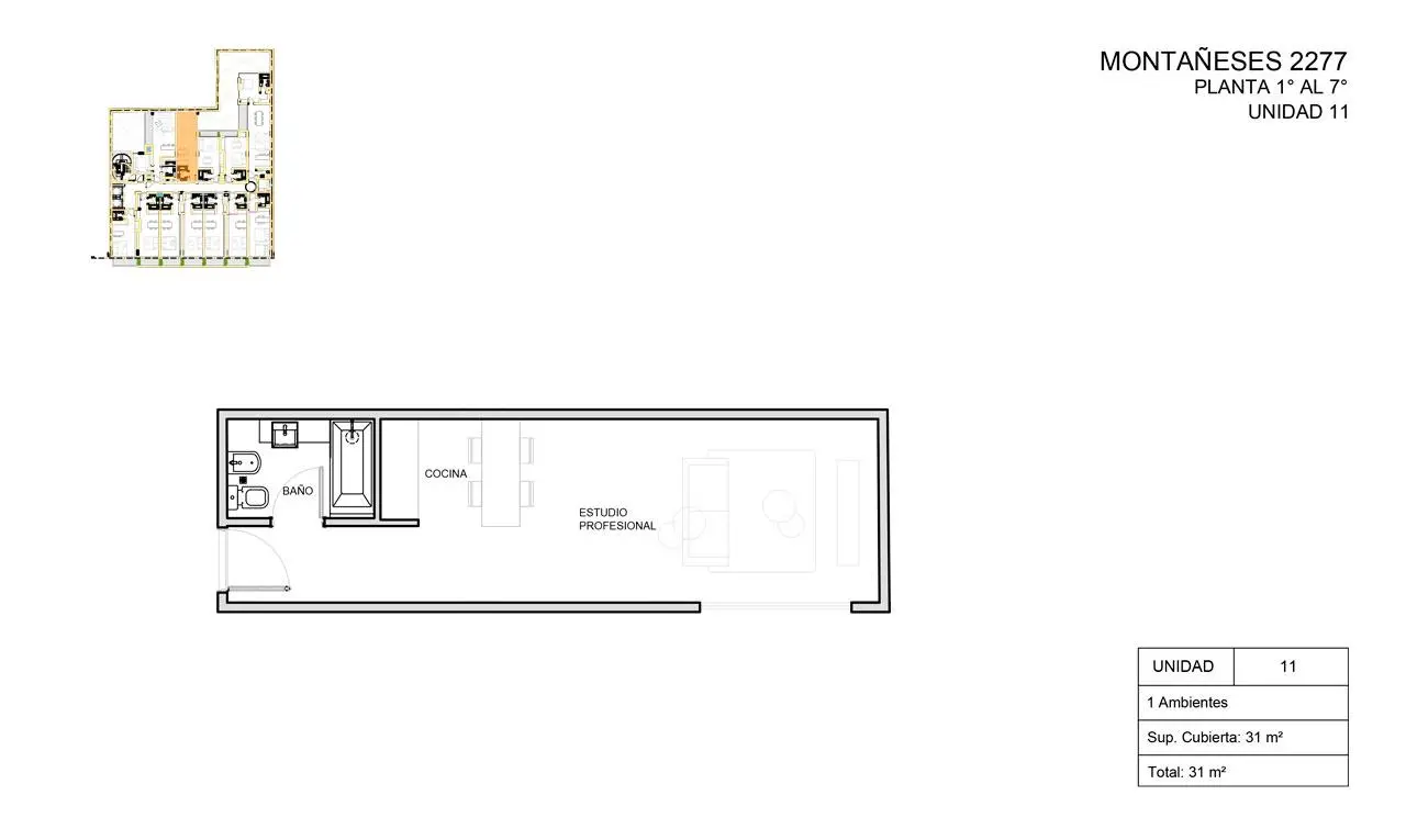 Imagen de la propiedad Montañeses 2277 - 211