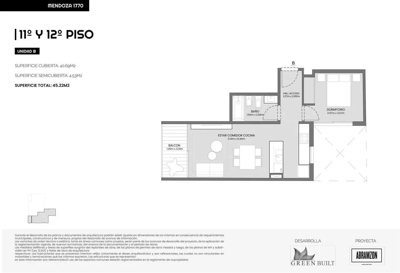 Imagen de la propiedad Mendoza 1700 - 12B