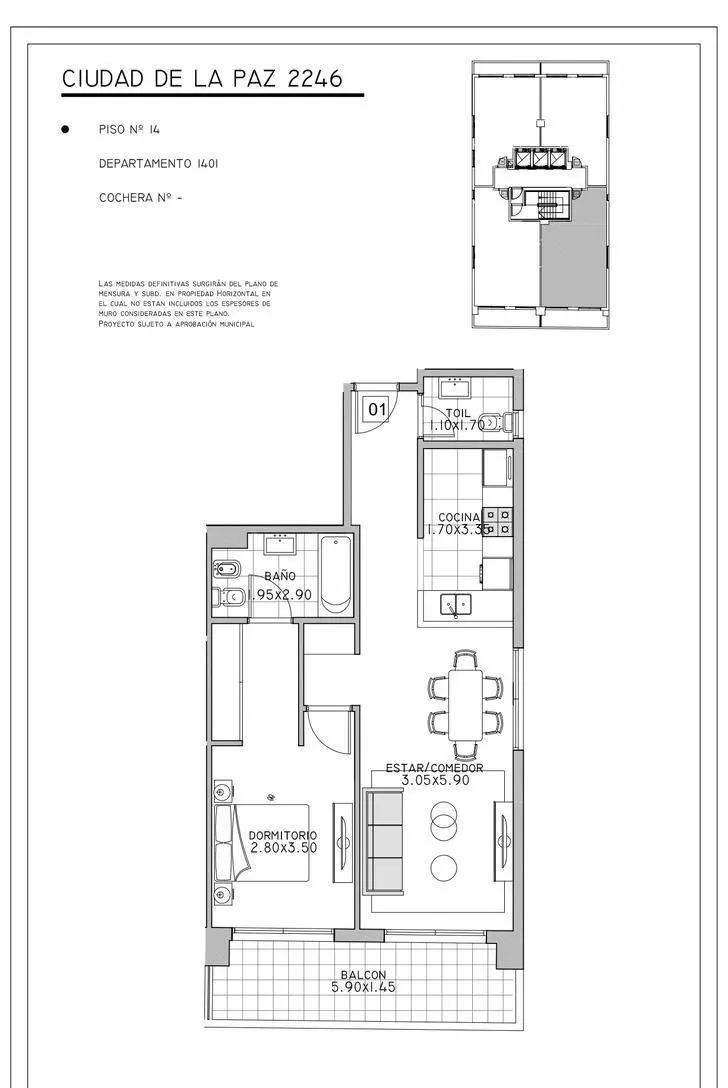 Imagen de la propiedad AUREA BELGRANO | Unidad 1401