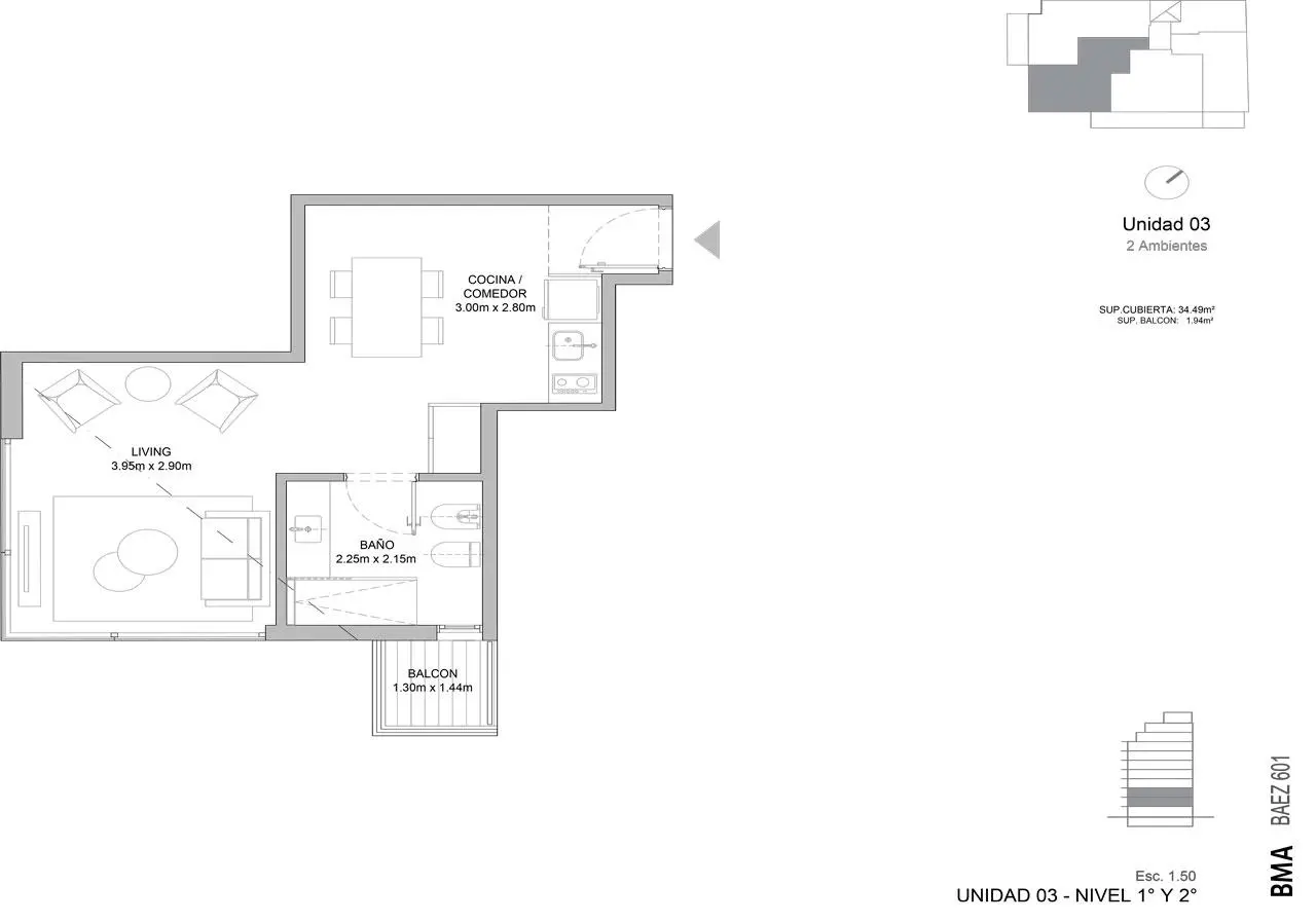 Imagen de la propiedad Baez 601 - 203
