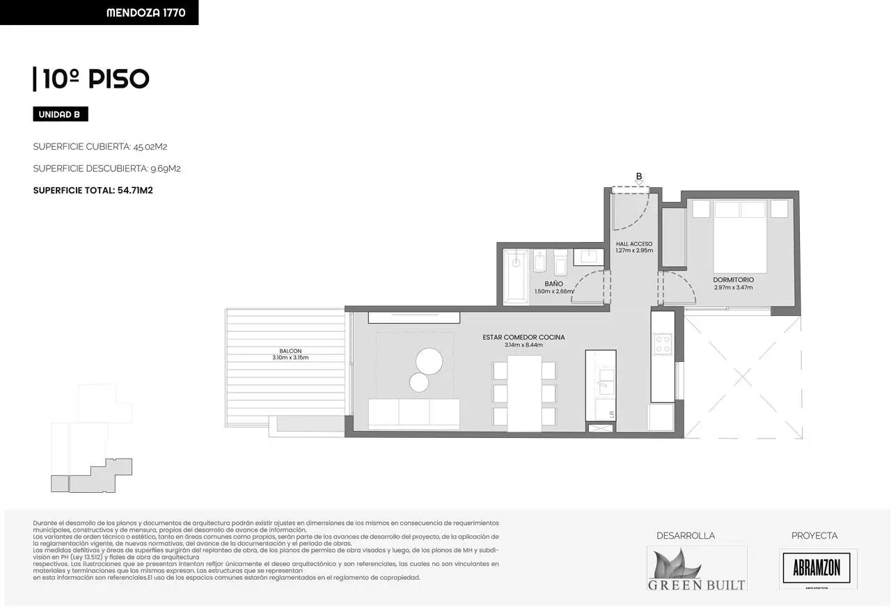 Imagen de la propiedad Mendoza 1700 - 10B